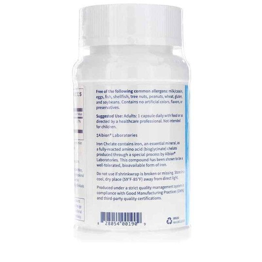Iron Chelate 30 Mg, 100 Capsules, KL