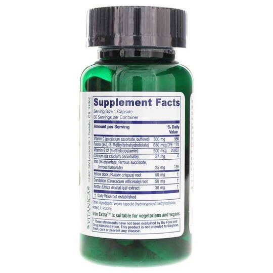 Iron Extra Pro, 60 Vegan Capsules, VTAP