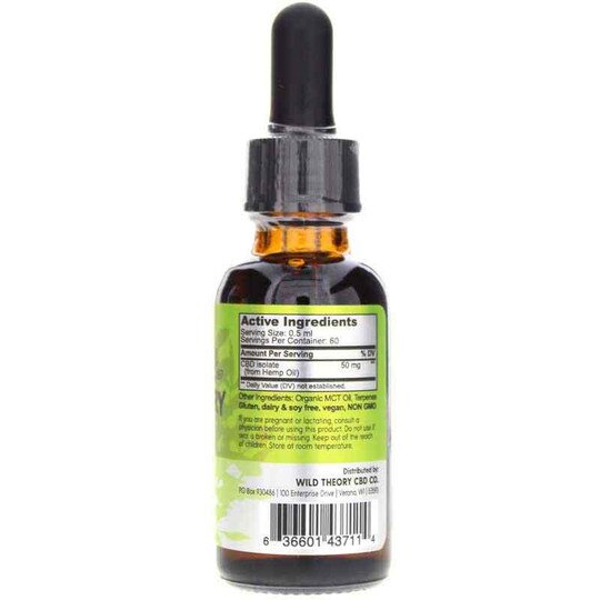 Isolate CBD Oil Maximum, 1 Oz, WTH