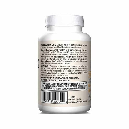 K-Right Vitamin K-Complex, 60 Softgels, JRF