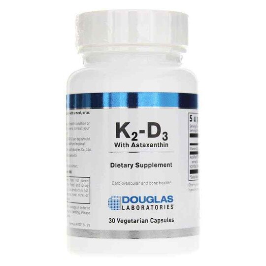 K2-D3 with Astaxanthin, 30 Veg Capsules, DGL