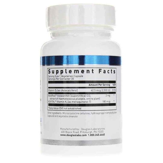 K2-D3 with Astaxanthin, 30 Veg Capsules, DGL
