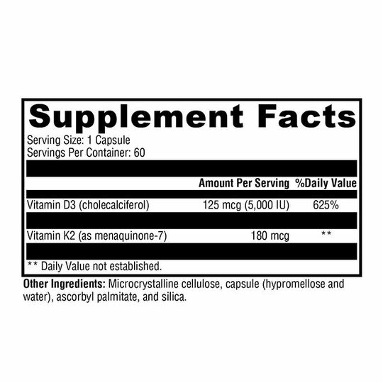 K2-D3 Max, 60 Veg Capsules, XYM
