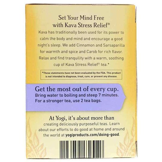 Kava Stress Relief Tea, Yogi Tea