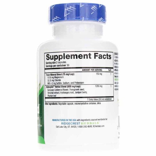 KidneyAid, 60 Vegan Capsules, RIH