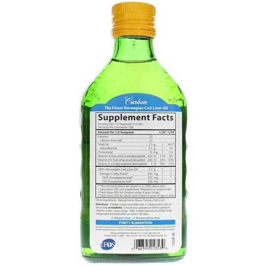 Kid's Cod Liver Oil Omega-3s, CL