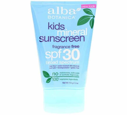 Kids Mineral Sunscreen Fragrance Free SPF 30, 4 Oz, AB