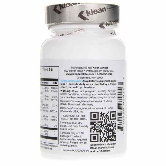 Klean B-Complex, 60 Veg Capsules, KLA