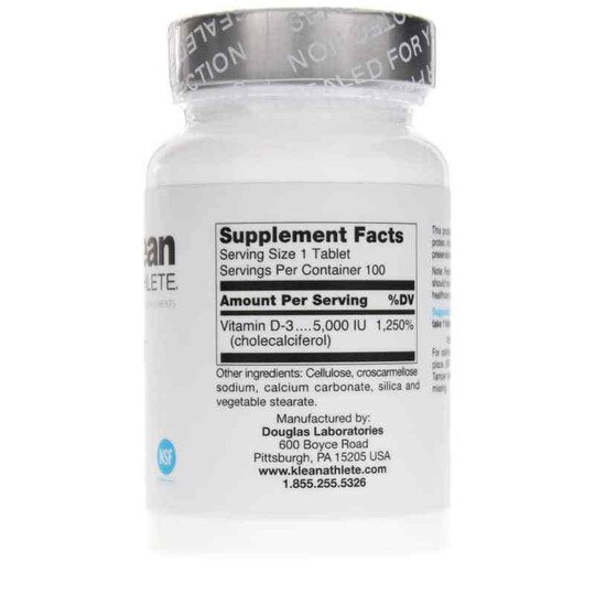 Klean-D 5000 IU, 100 Tablets, KLA