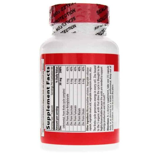 Krebs Zinc, 60 Veg Capsules, VBH