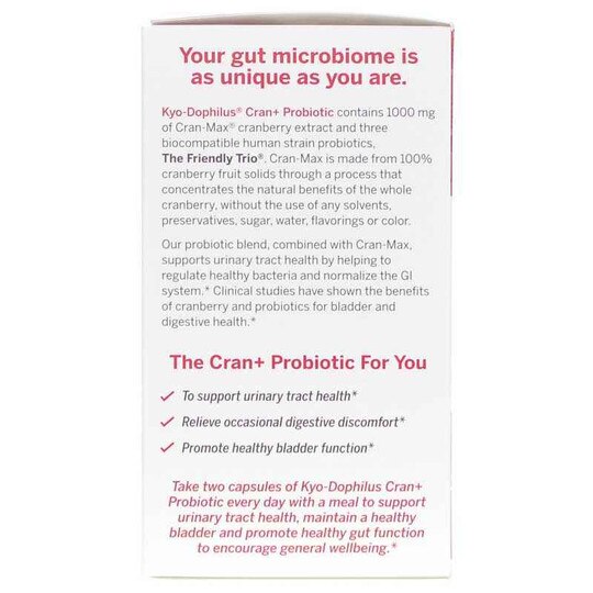 Kyo-Dophilus Cran + Probiotic, 60 Caps, KYO