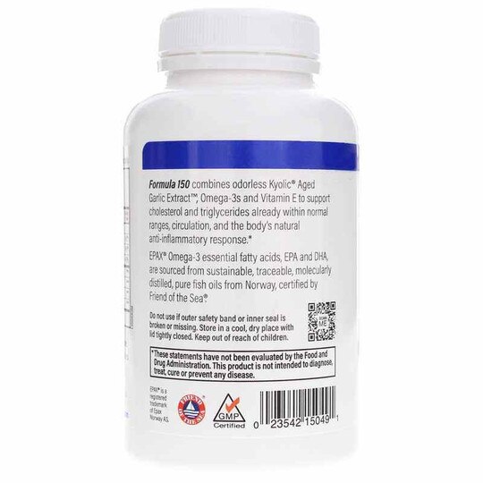 Kyolic Cholesterol & Circulation Health, 90 Softgels, KYO