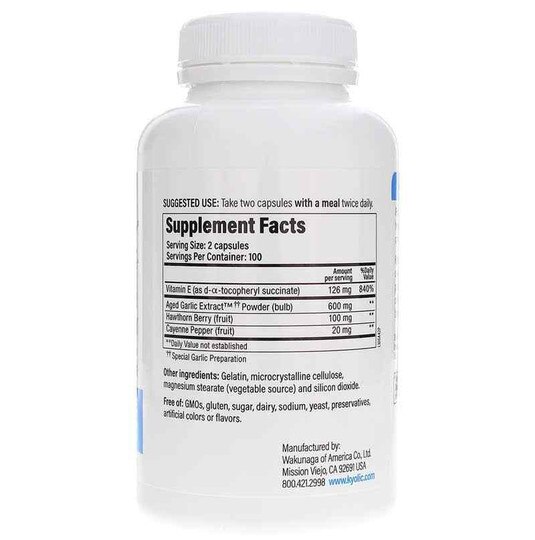 Kyolic Formula 106 Circulation, 200 Capsules, KYO