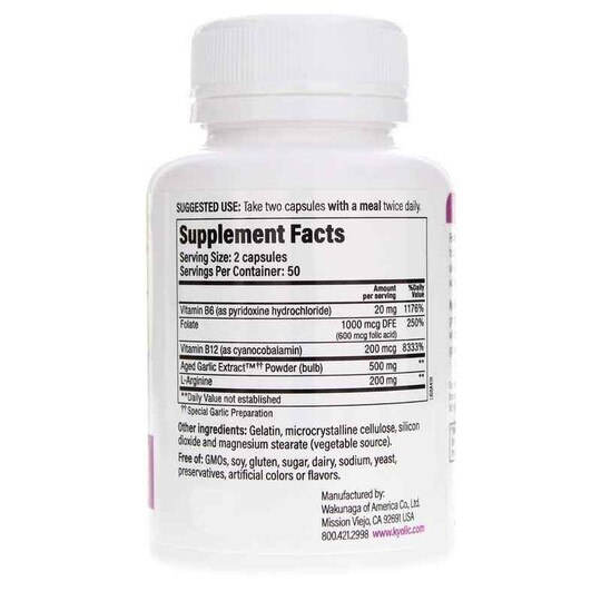 Kyolic Formula 108 Total Heart Health, 100 Capsules, KYO