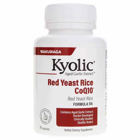 Kyolic Red Yeast Rice Plus CoQ10, 75 Capsules, KYO