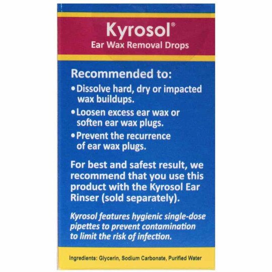 Kyrosol Ear Wax Removal Drops, Squip