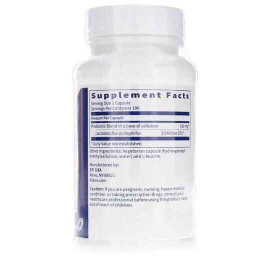 L-Acidophilus SCD Compliant 3 Billion CFU Probiotic, 100, KL