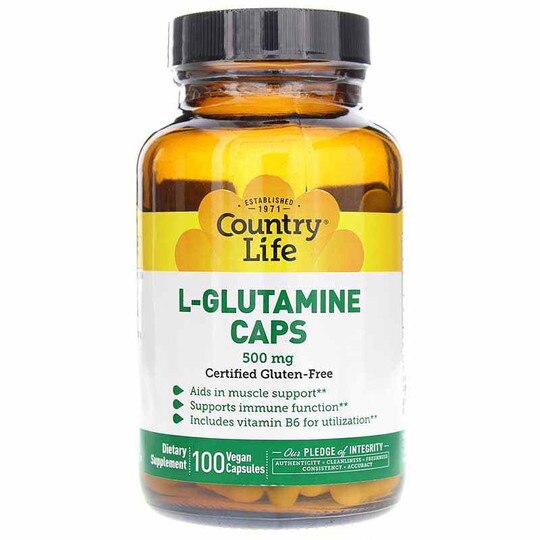 L-Glutamine Caps 500 Mg, 100 Vegan Capsules, CTL