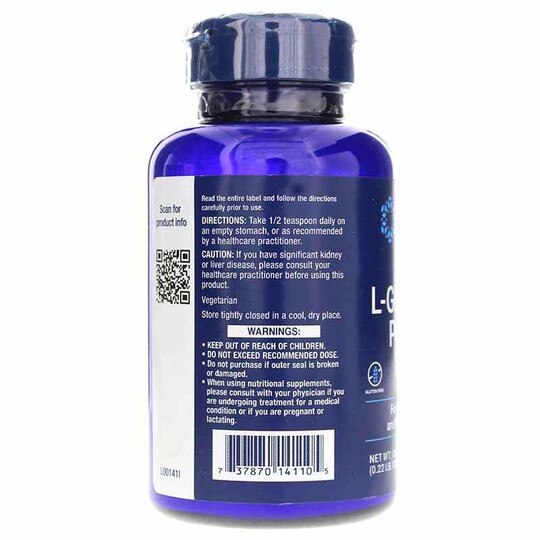 L-Glutamine Powder, 3.53 Oz, LFE