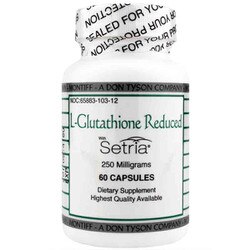 L-Glutathione Reduced with Setria 250 Mg