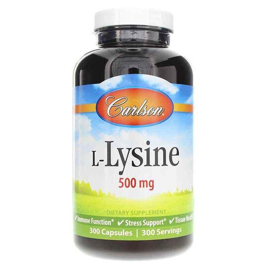 L-Lysine 500 Mg, 300 Capsules, CL