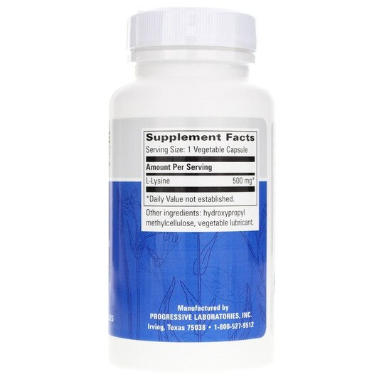 L-Lysine 500 Mg, 90 Veg Capsules, PGL