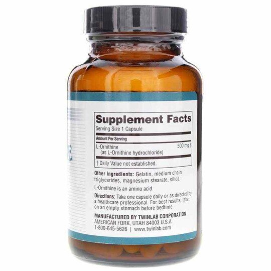 L-Ornithine 500 Mg, Twinlab