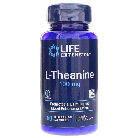 L-Theanine 100 Mg, 60 Veg Capsules, LFE