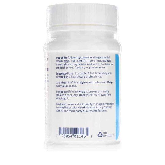L-Theanine, 60 Capsules, KL