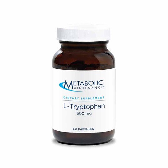 L-Tryptophan 500 Mg, 60 Capsules, MTM