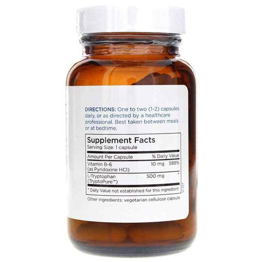 L-Tryptophan 500 Mg, 60 Capsules, MTM