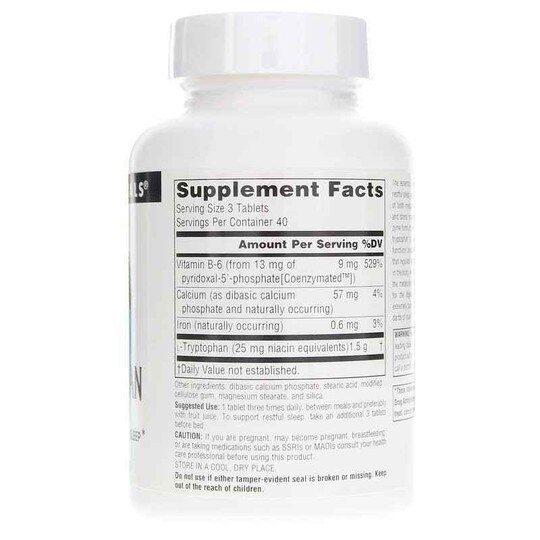 L-Tryptophan 500 Mg with Coenzyme B-6, 120 Tablets, SNN