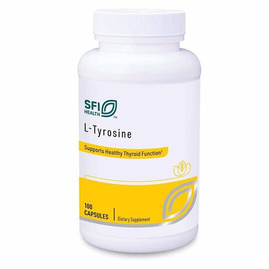 L-Tyrosine 500 Mg, 100 Capsules, KL