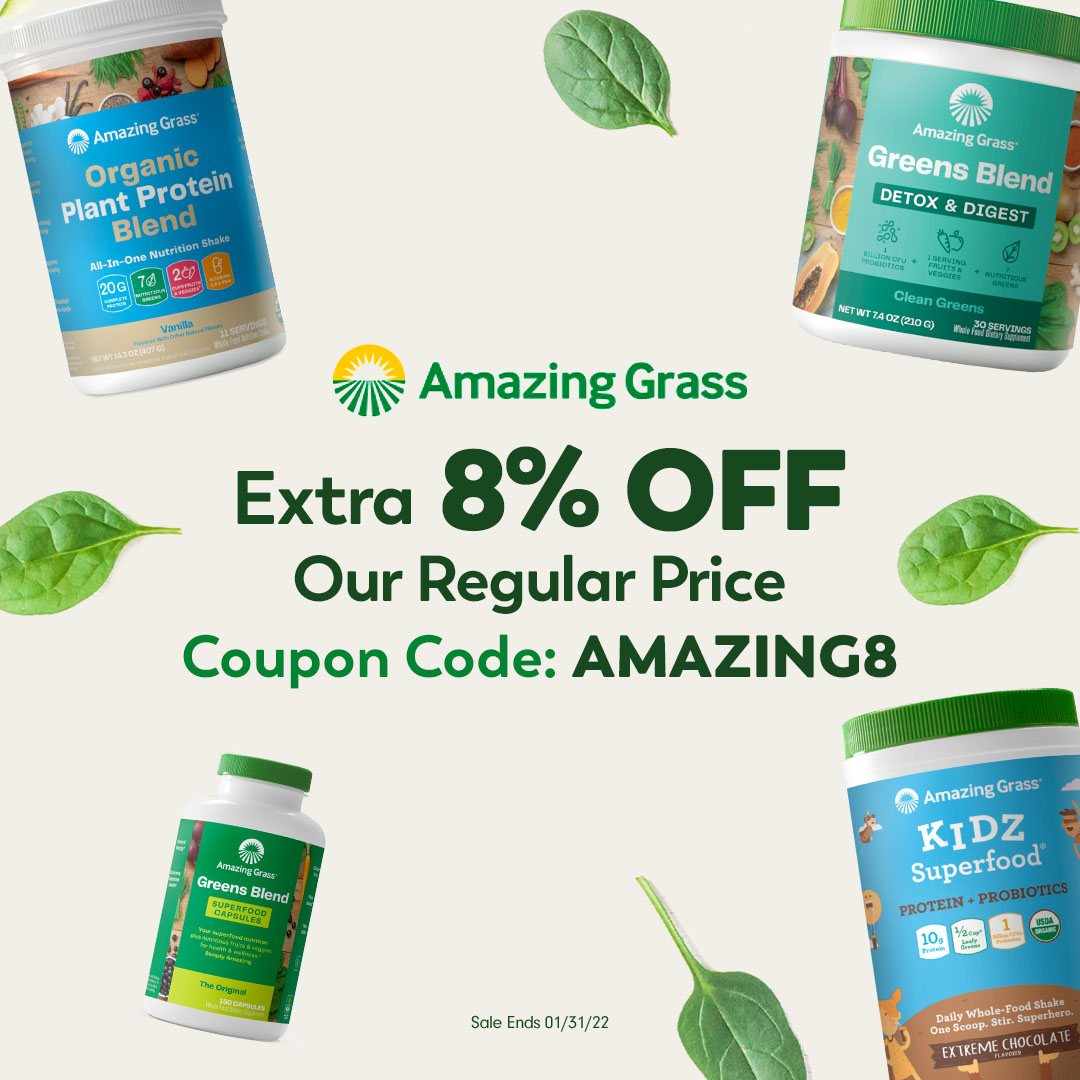 Extra 8% OFF Amazing Grass