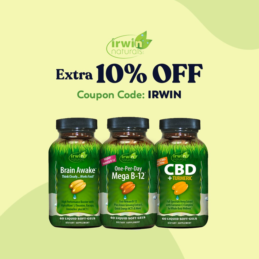 Extra 10% OFF Irwin Naturals