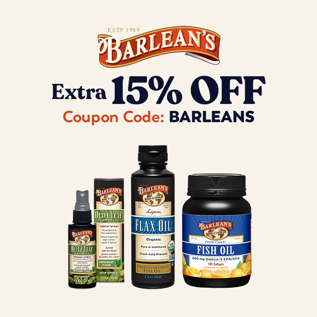 Extra 15% OFF Barlean's Organic Oils