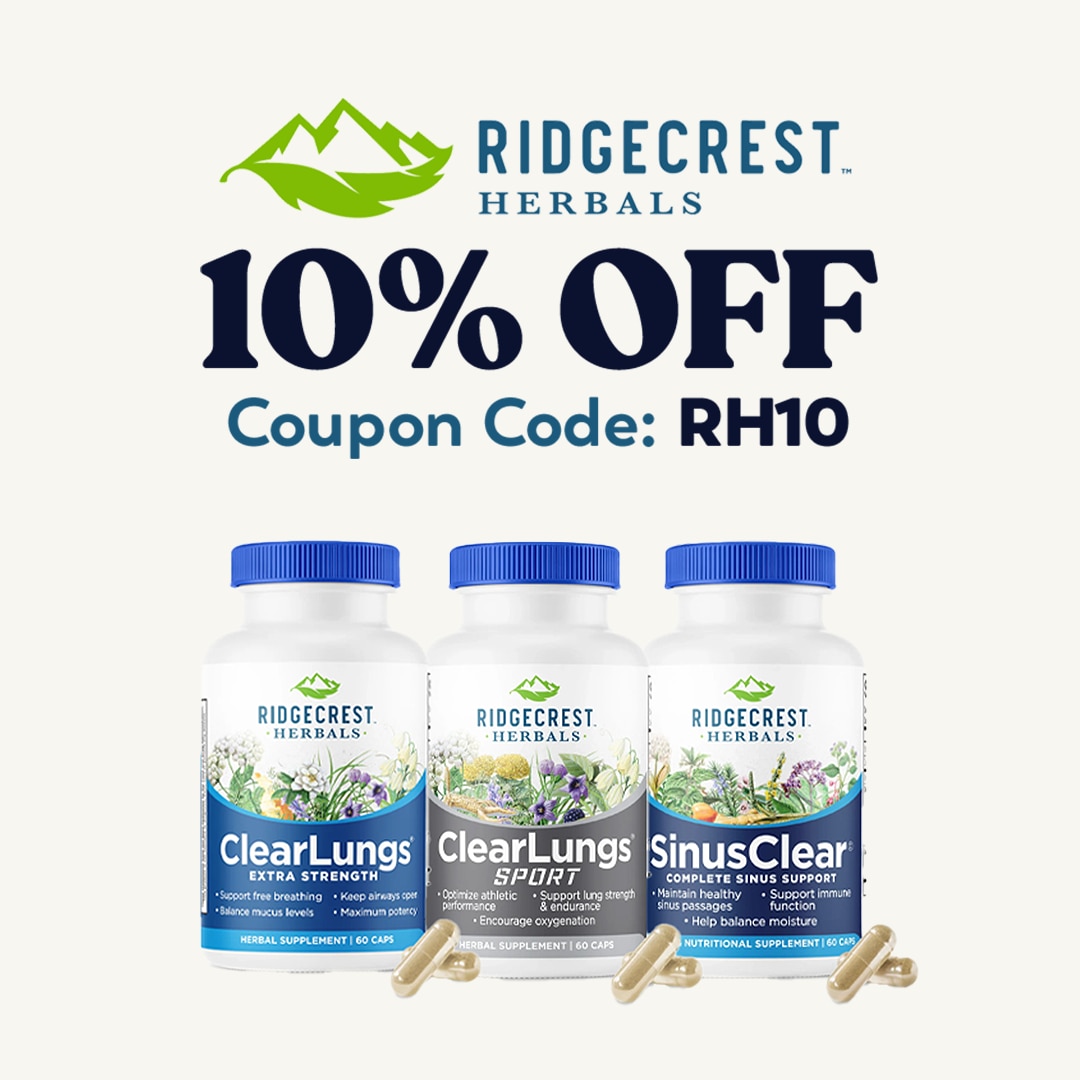 10% OFF Ridgecrest Herbals