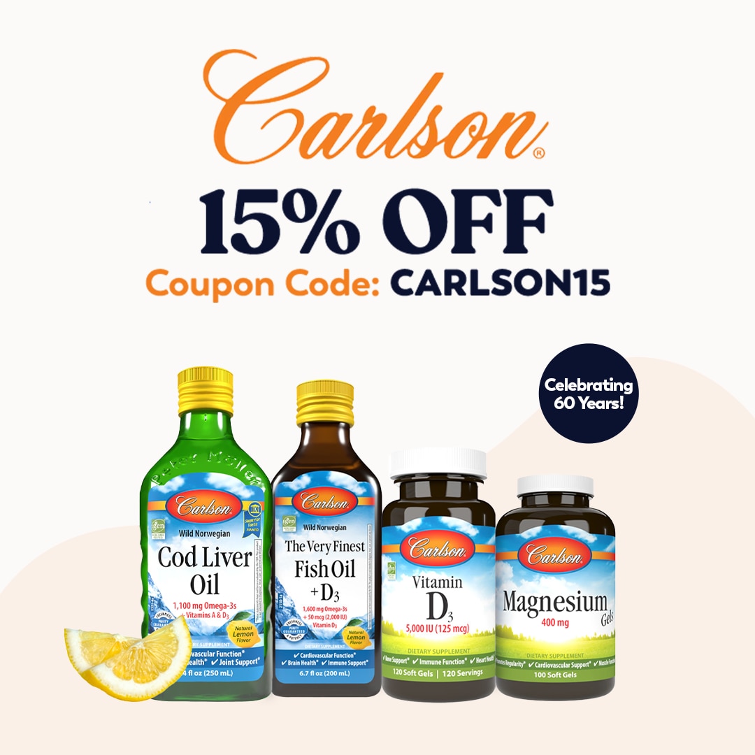 15% OFF Carlson Labs