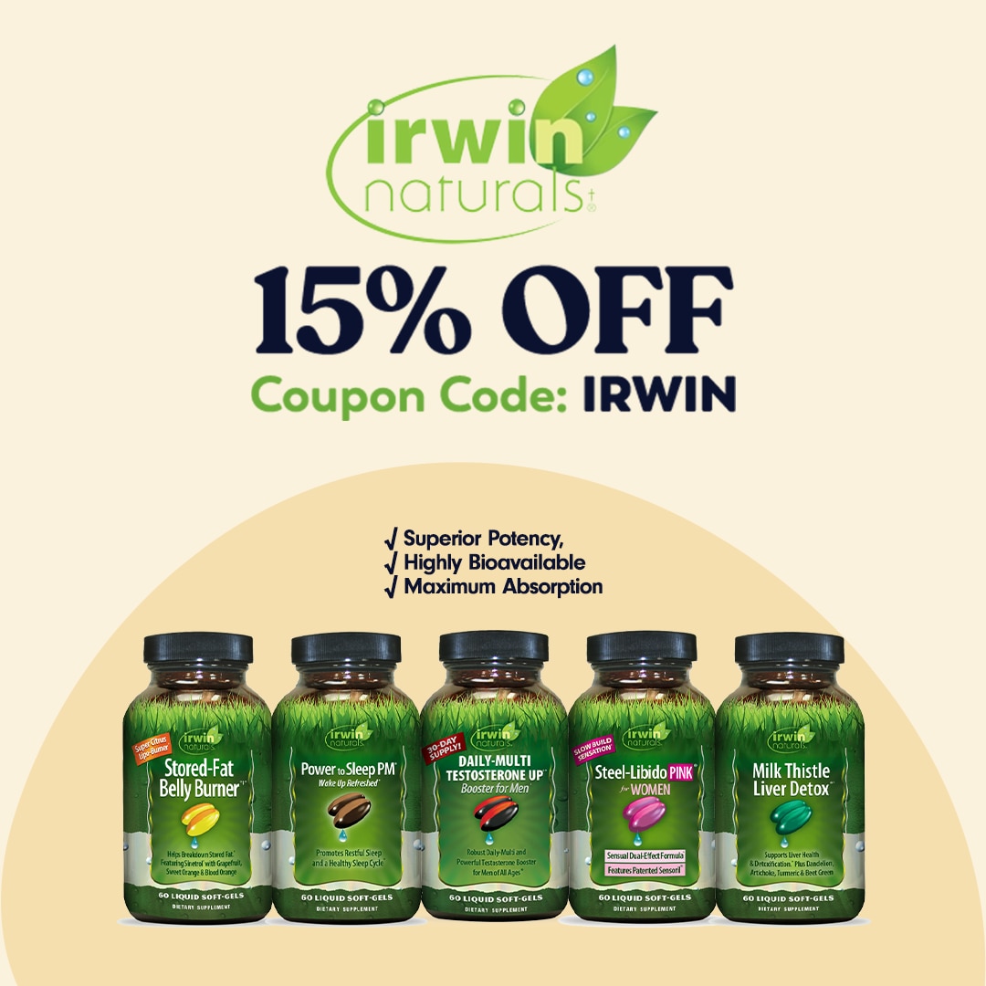 15% OFF Irwin Naturals