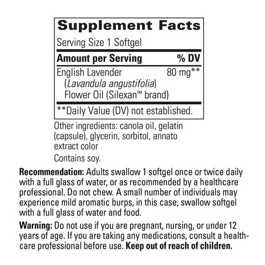 Lavela WS 1265 Lavender Oil, 60 Softgels, INT