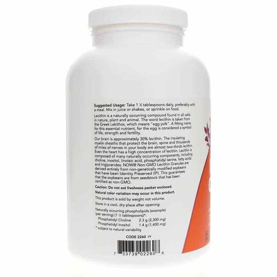 Lecithin Granules, NOW Foods