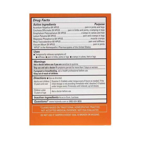 Leg Cramps, 100 Tablets, HYL