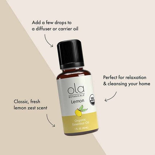 Lemon Organic Essential Oil, 1 Oz, DRM