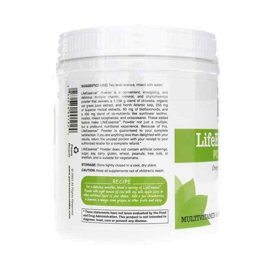 LifeEssence Multivitamin Powder, 7.3 Oz, PEL