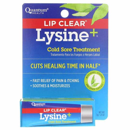 Lip Clear Lysine+ Cold Sore Treatment, .25 Oz, QHT