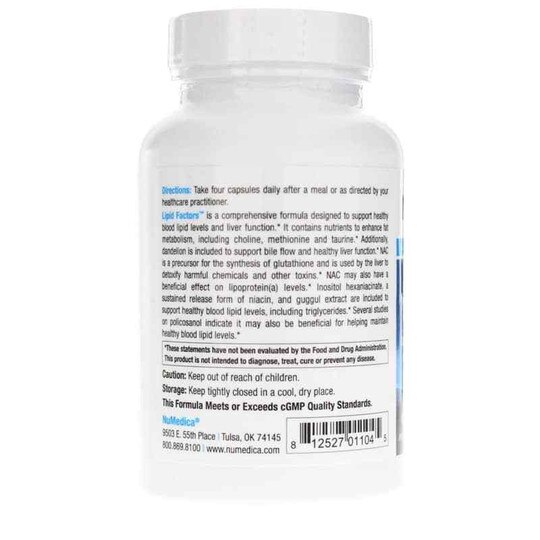 Lipid Factors, 120 Veg Capsules, NUM