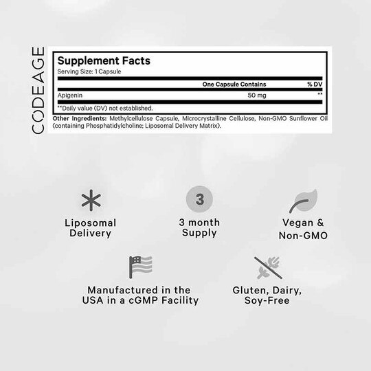 Liposomal Apigenin, 90 Capsules, CDE