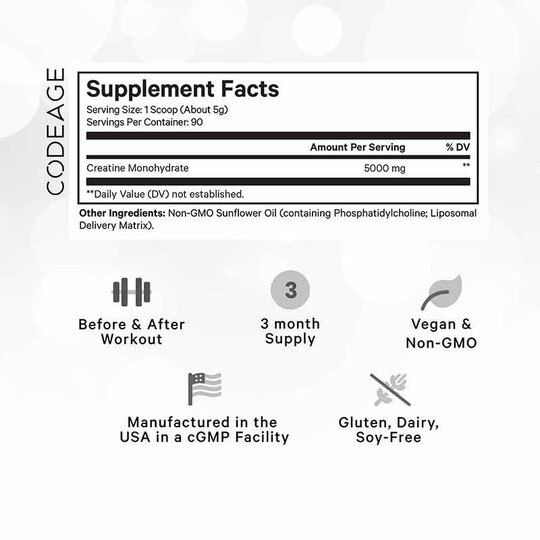Liposomal Creatine Monohydrate, 16.03 Oz, CDE
