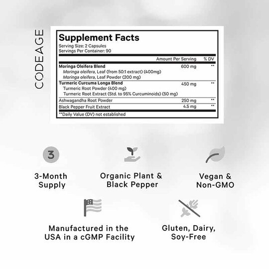 Liposomal Moringa+, 180 Capsules, CDE