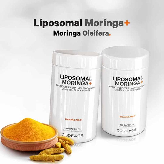 Liposomal Moringa+, 180 Capsules, CDE